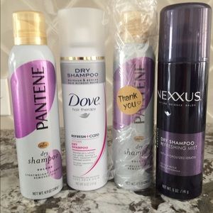 Dry Shampoos - three brands, 4 pieces